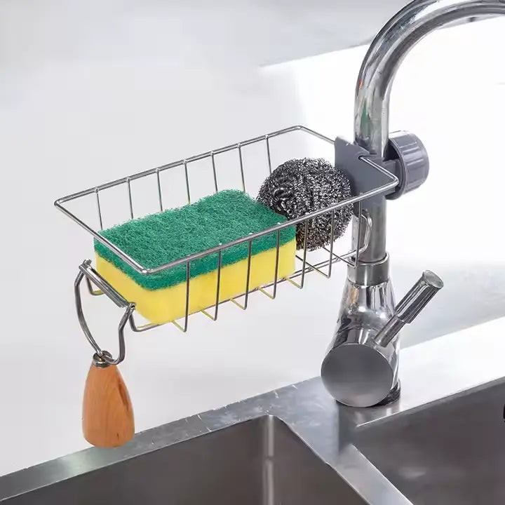 Stainless Steel Faucet Rack Hanging Basket