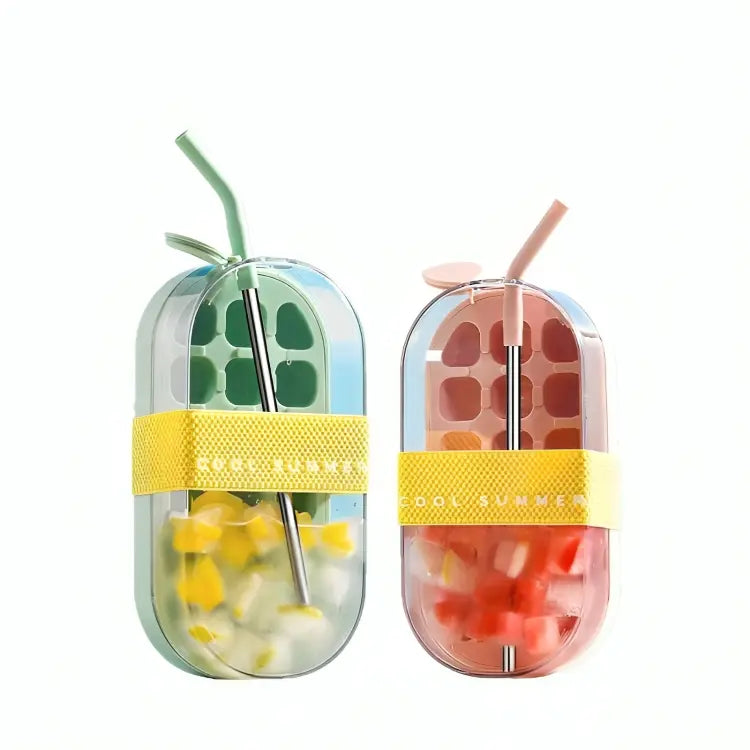 2‑in‑1 DIY Ice Cube & Juice Bottle