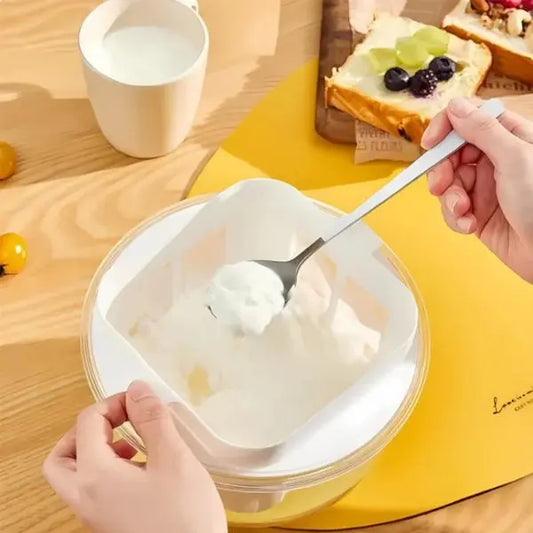 Phoenix Labneh Maker in use - making authentic extra-thick Arabic labneh at home