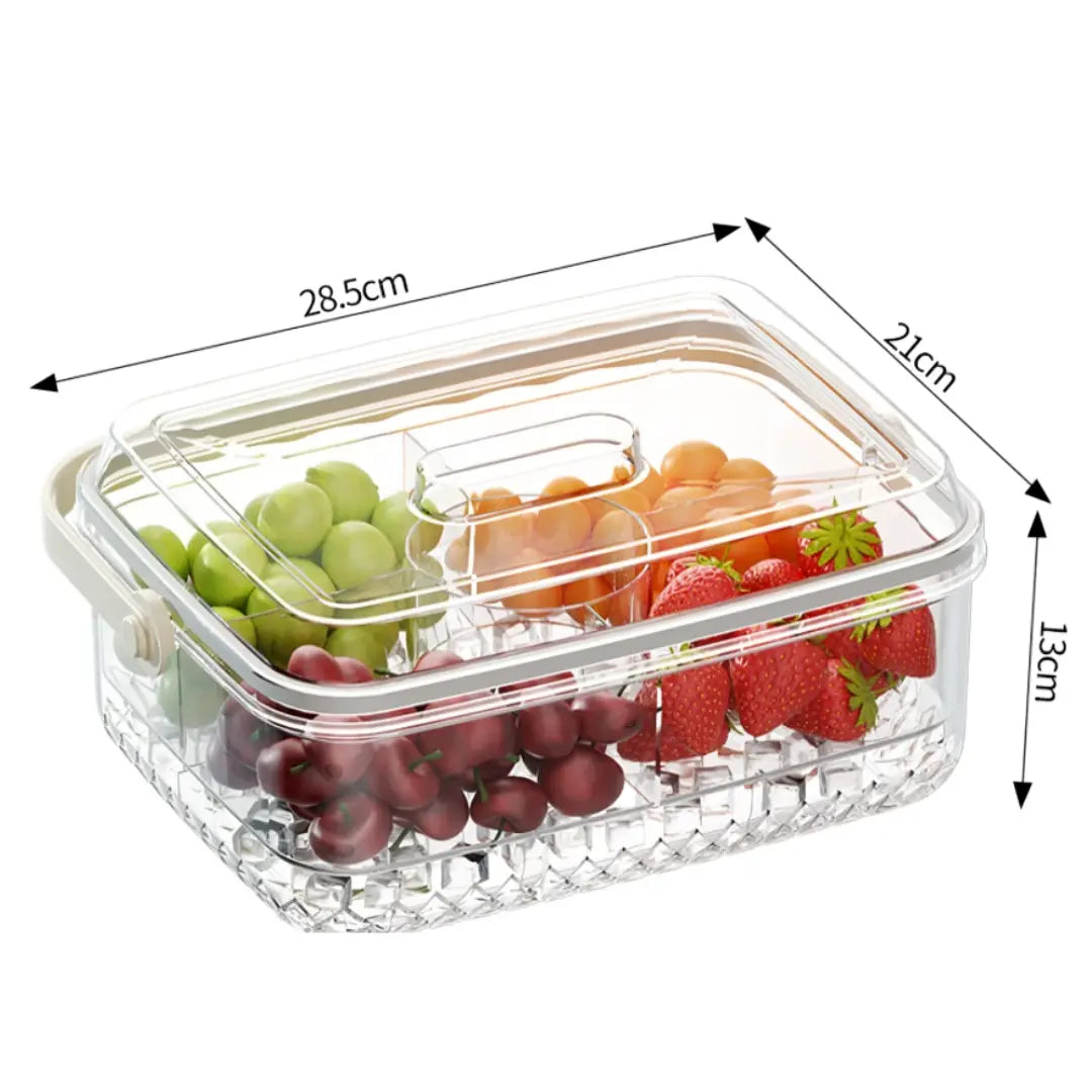 Food Serving Box With Ice Compartment