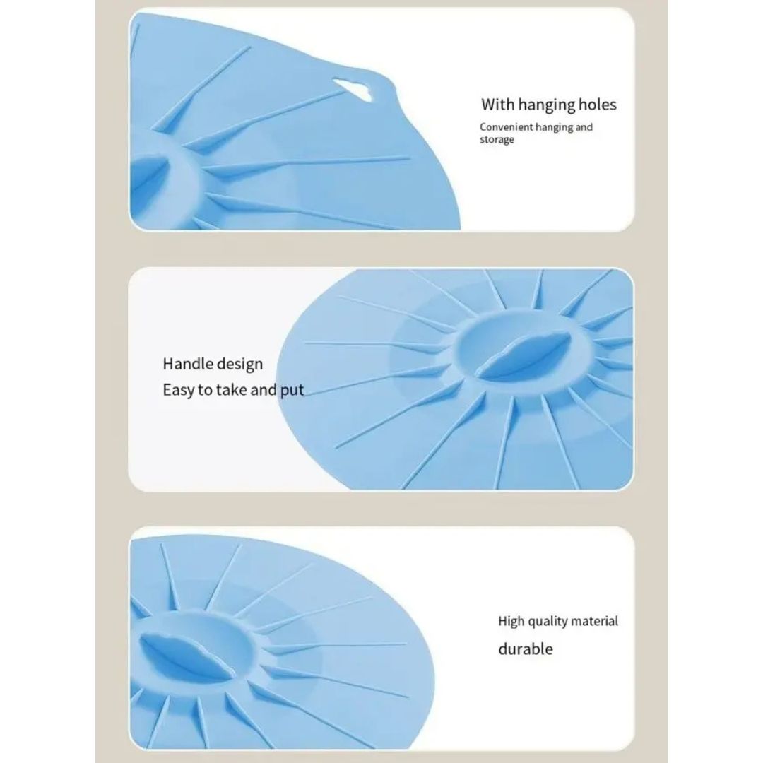 5-Piece Silicone Sealed Pot Cover Set