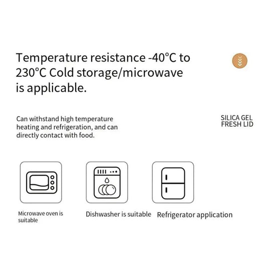 5-Piece Silicone Sealed Pot Cover Set