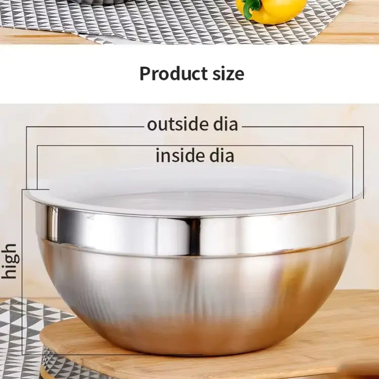 5-Pieces Stainless Steel Mixing Bowls Set