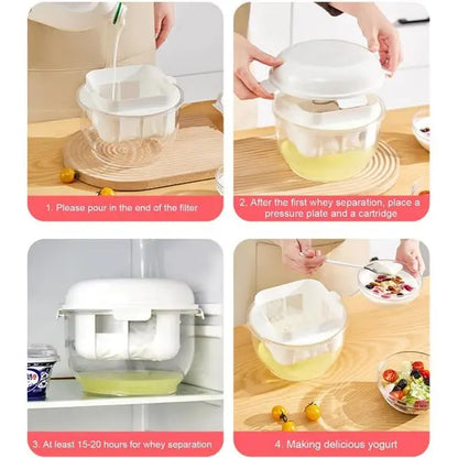 Phoenix Labneh Maker - airtight container keeps labneh fresh in the fridge