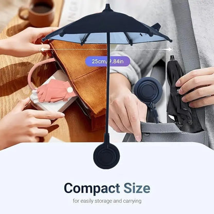 Magnetic Mini Phone Umbrella for Sun Shade
