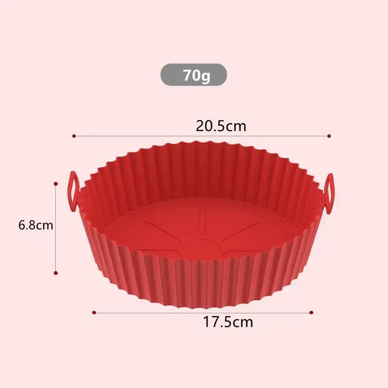 8-Inch Reusable Silicone Air Fryer Basket