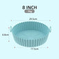 8-Inch Reusable Silicone Air Fryer Basket