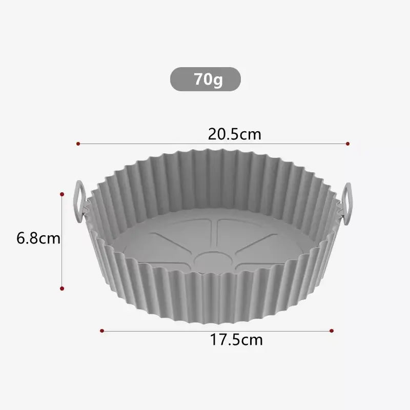 8-Inch Reusable Silicone Air Fryer Basket