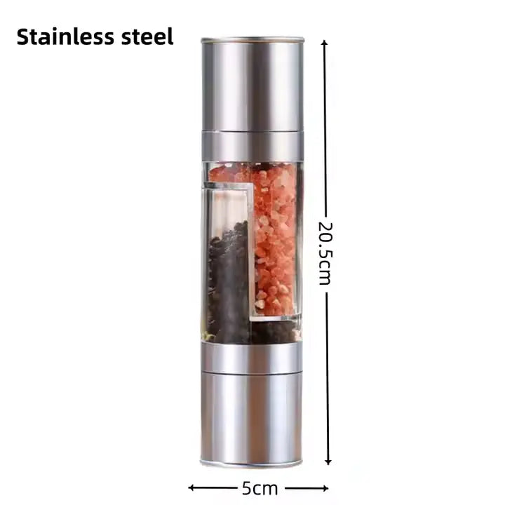 Double Head Stainless Salt and Pepper Grinder