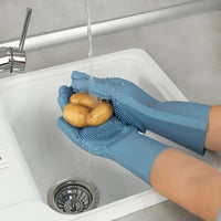 Magic Silicone Scrubber Gloves