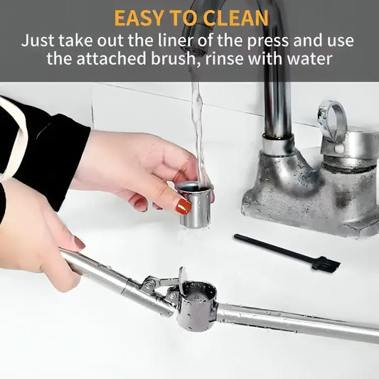 Stainless Steel Garlic Press