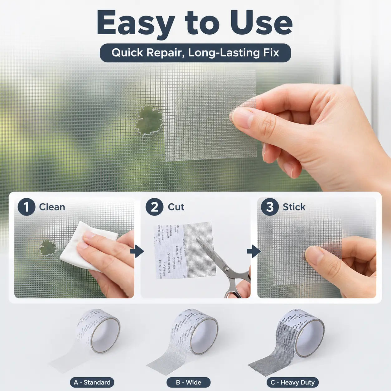 Fiberglass Window Screen Repair Tape