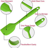 2-Pieces Heat-Resistant Non-Stick Silicone Spatula Set