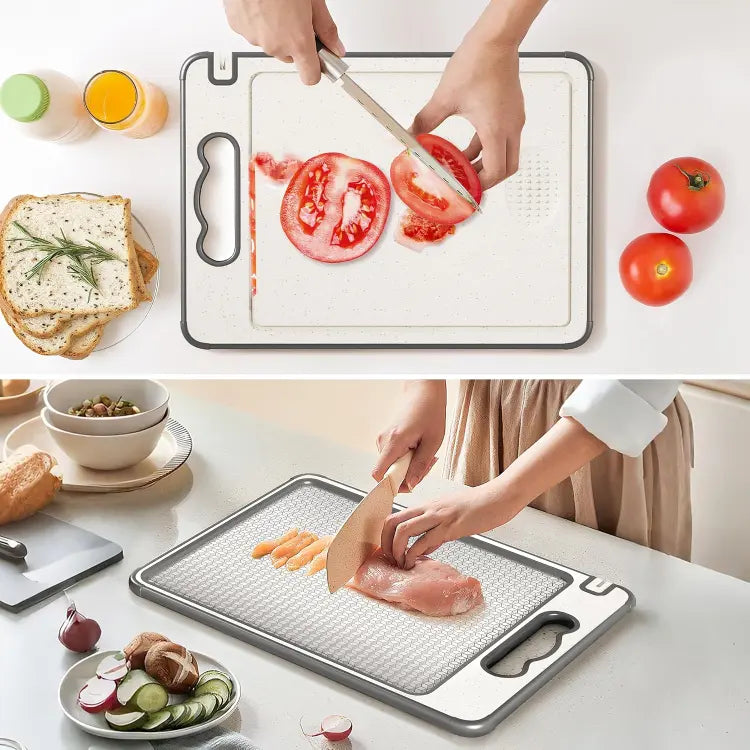 4-in-1 Double-Sided Titanium Cutting Board