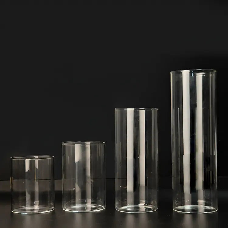 Glass Pearled Candle Holders