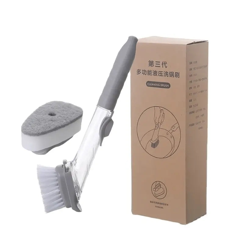 2-in-1 Dish Sponge + Brush with Soap Dispenser