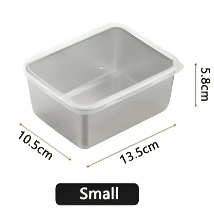 3-Pieces Premium Stainless Steel Fresh-Keeping Box Set