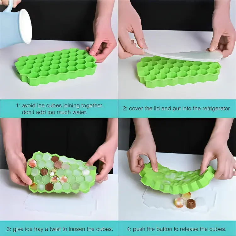 Food-Grade Silicone Ice Cube Tray