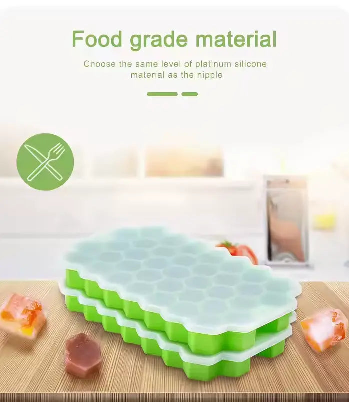 Food-Grade Silicone Ice Cube Tray