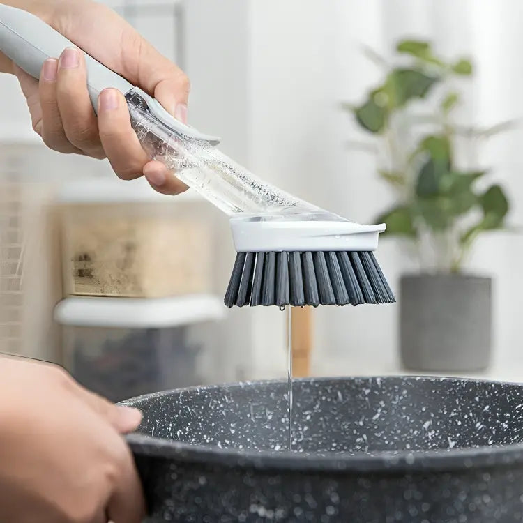 2-in-1 Dish Sponge + Brush with Soap Dispenser