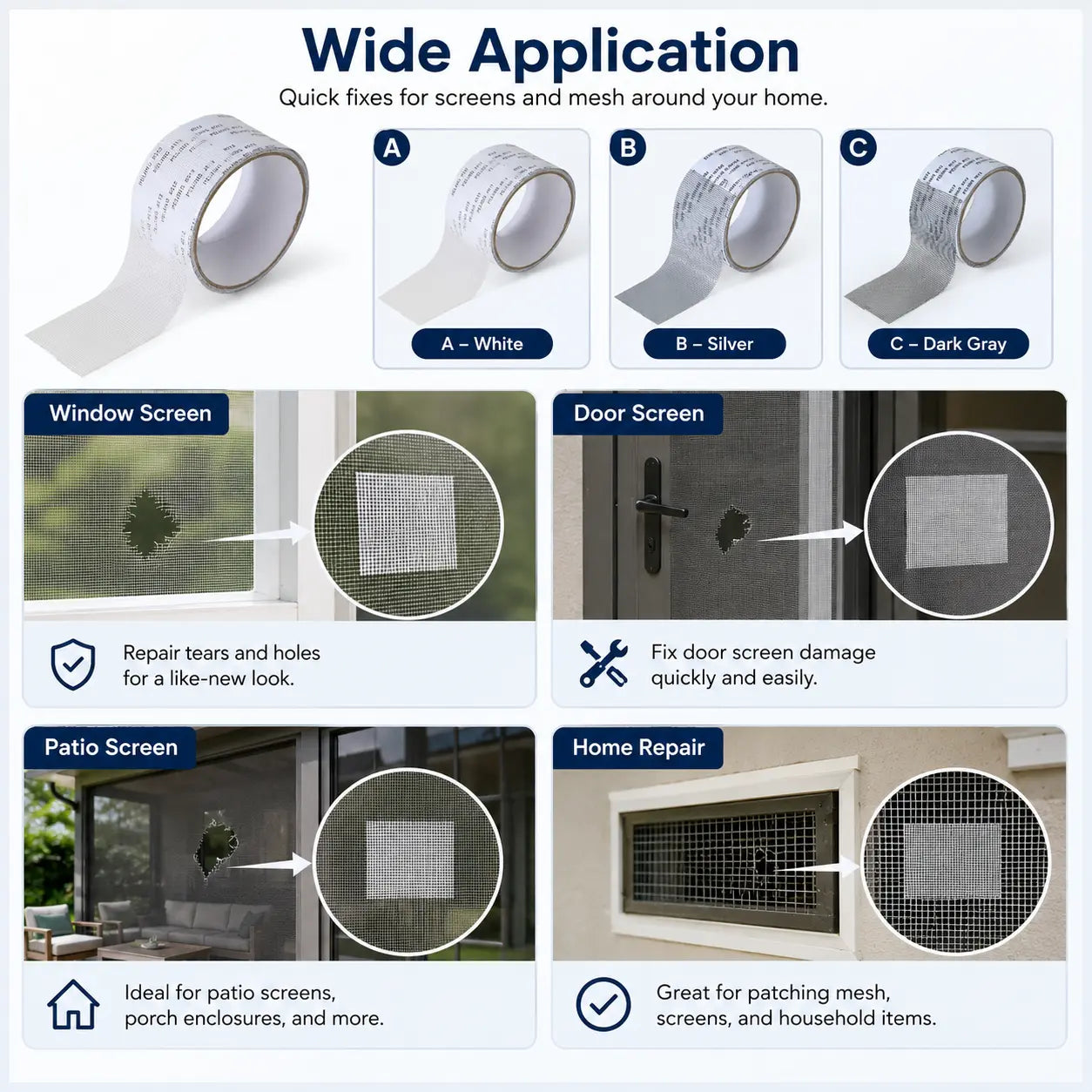 Fiberglass Window Screen Repair Tape