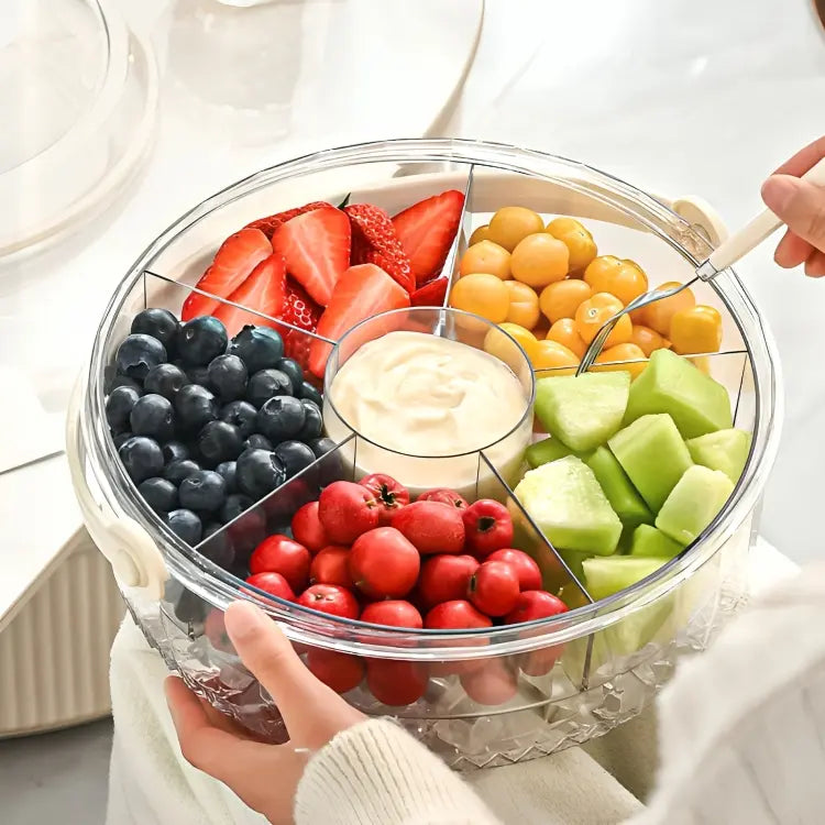 Food Serving Box With Ice Compartment