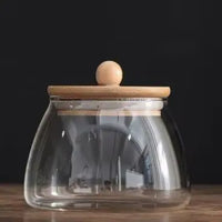 Airtight Glass Jars with Bamboo Lids