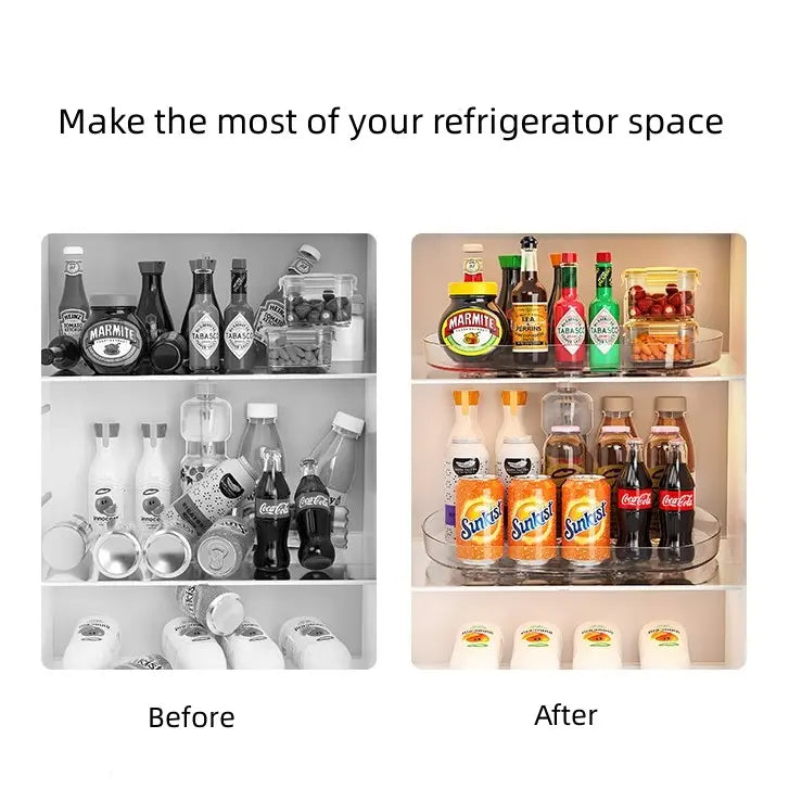 Transparent Lazy Susan Turntable Organizer