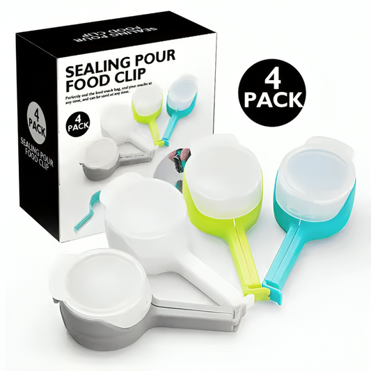 Plastic Sealing Clips with Pour Spout Lid