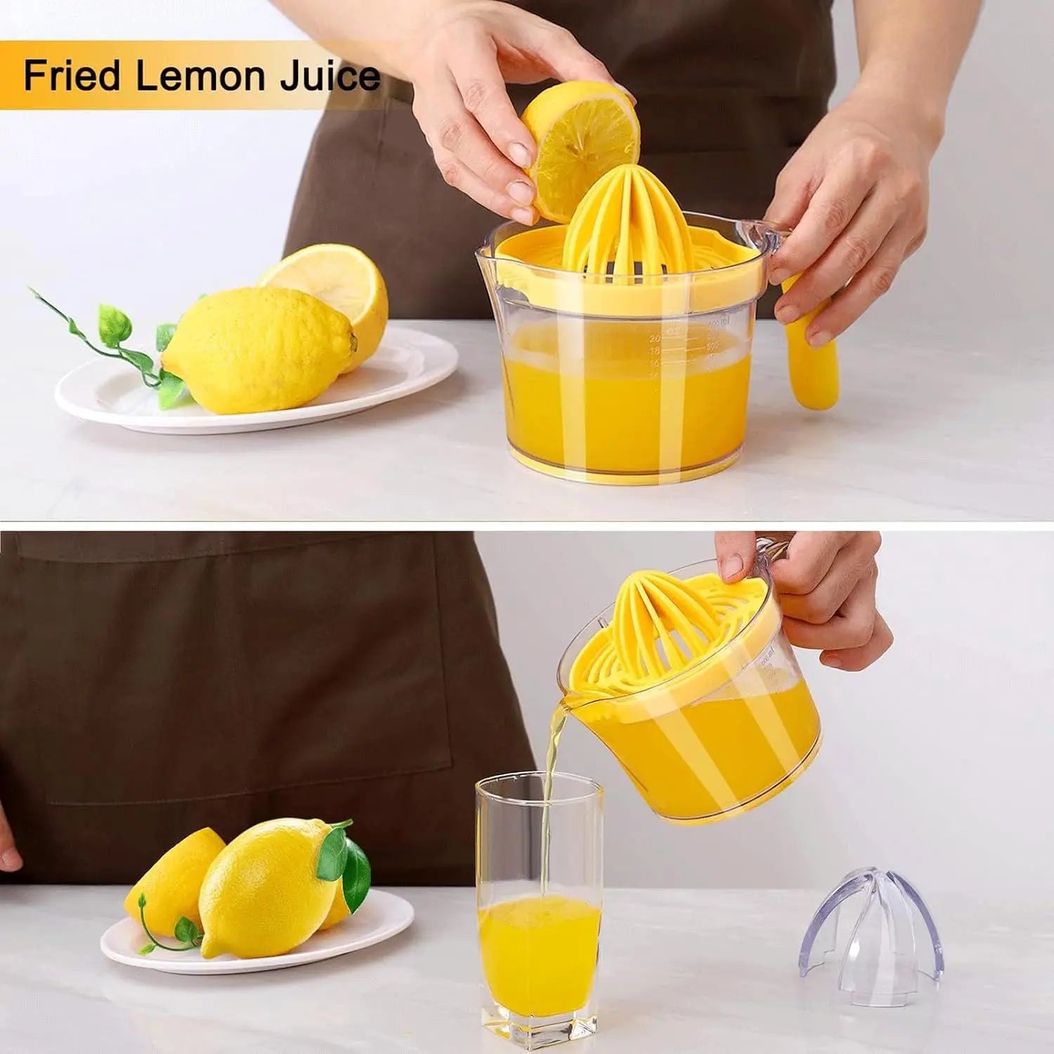 4-in-1 Manual Juicer small reamer used as egg separator - dual function