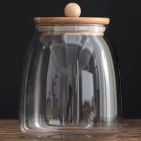 Airtight Glass Jars with Bamboo Lids