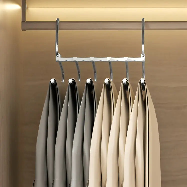 Stainless Steel 6-Layer Pants Organizer
