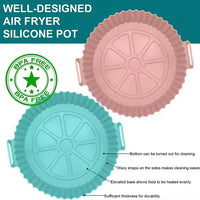 8-Inch Reusable Silicone Air Fryer Basket