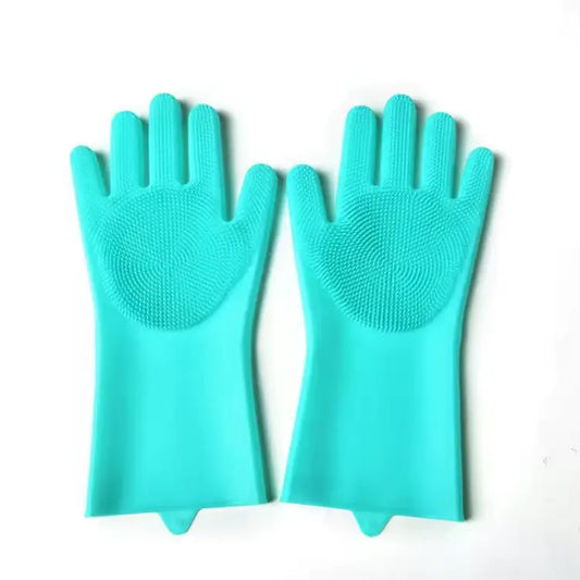 Magic Silicone Scrubber Gloves