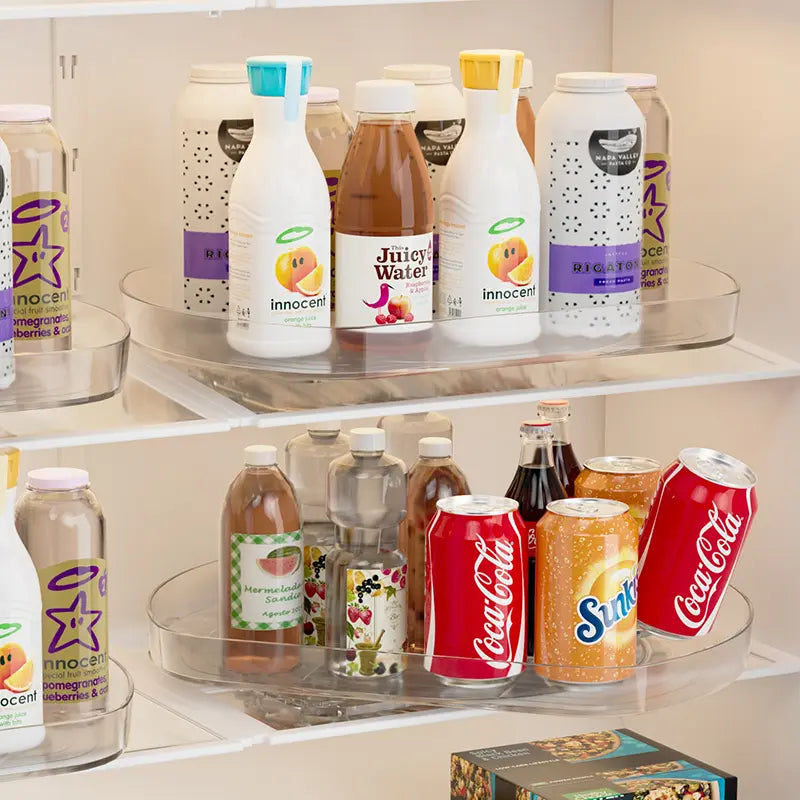 Transparent Lazy Susan Turntable Organizer