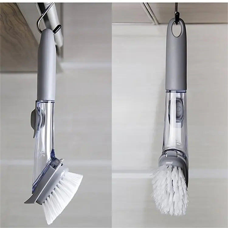 2-in-1 Dish Sponge + Brush with Soap Dispenser