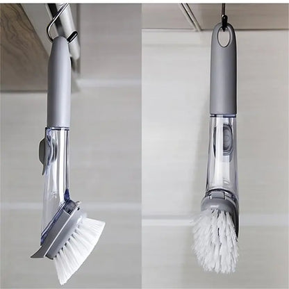 2-in-1 Dish Sponge + Brush with Soap Dispenser