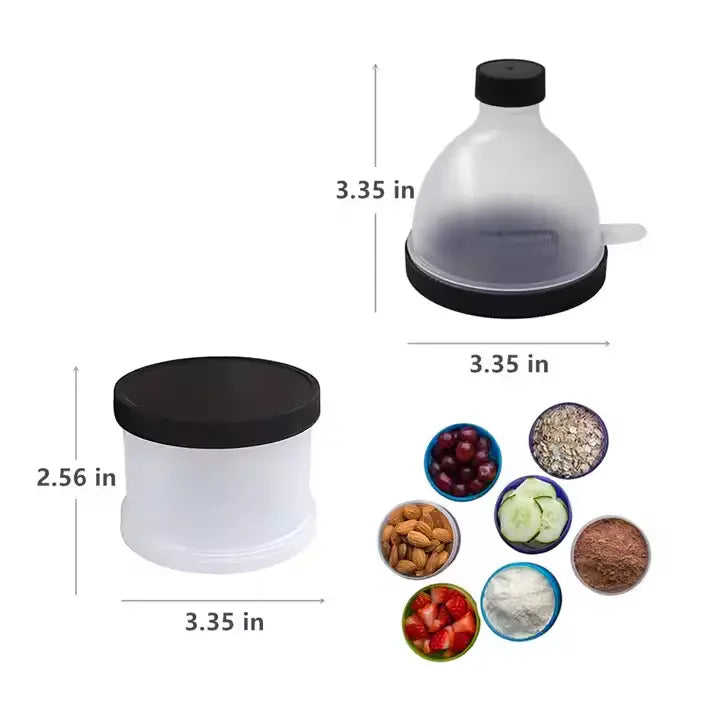 2-Pieces Portable Whey Protein Powder Funnel Set