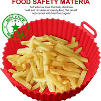 8-Inch Reusable Silicone Air Fryer Basket