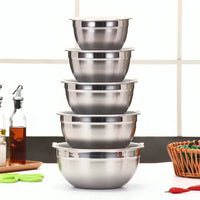 5-Pieces Stainless Steel Mixing Bowls Set