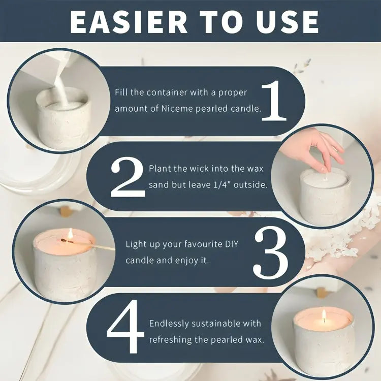 Pearled Sand Candles Wax