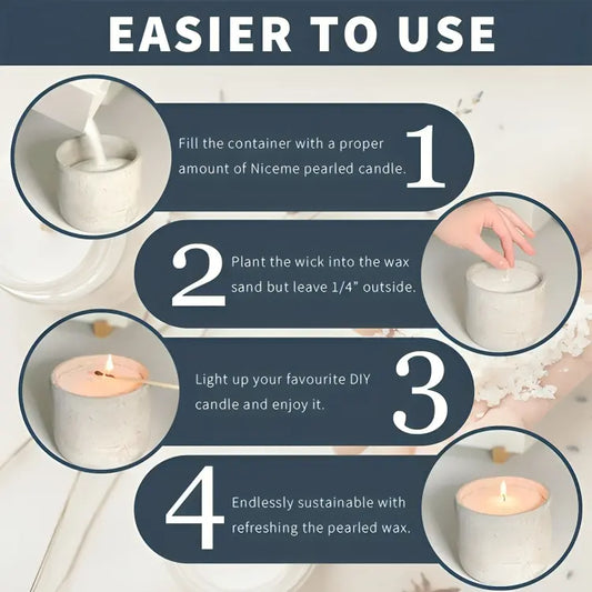 Pearled Sand Candles Wax