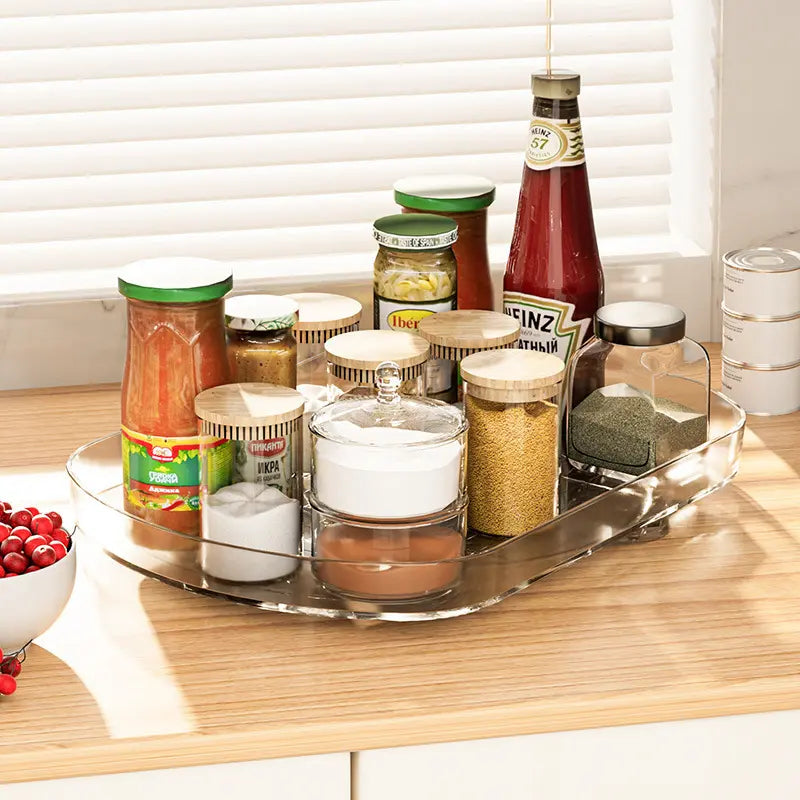 Transparent Lazy Susan Turntable Organizer