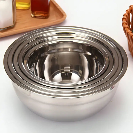 5-Pieces Stainless Steel Mixing Bowls Set