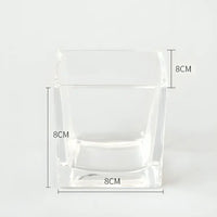 Small Glass Pearled Candle Holders