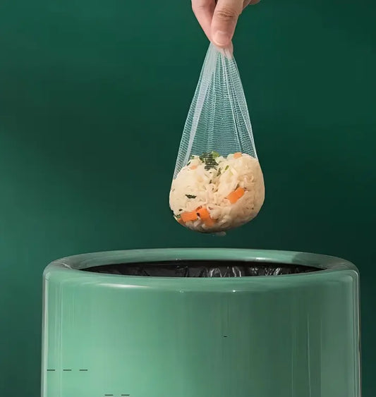 Foldable Metal Sink Strainer Rack with Disposable Mesh Bags