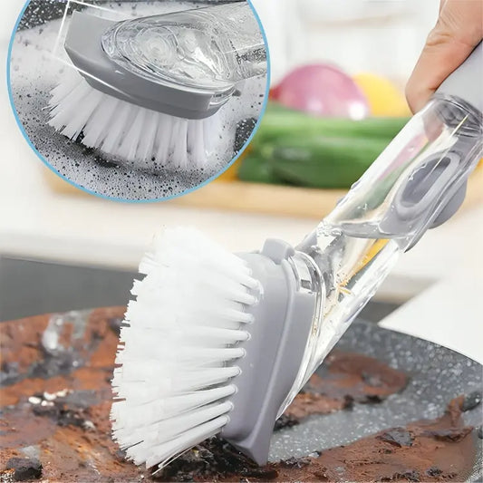 2-in-1 Dish Sponge + Brush with Soap Dispenser