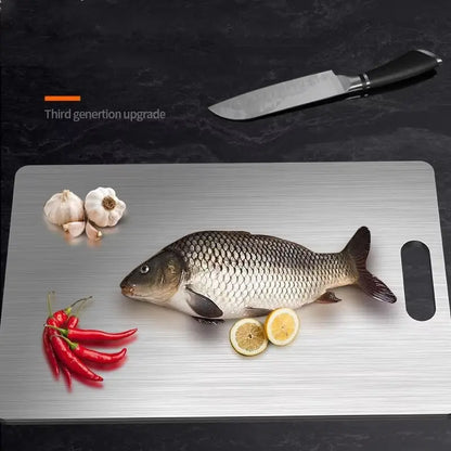 Double-Sided Stainless Steel Cutting Board