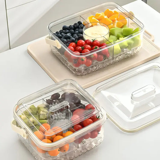 Food Serving Box With Ice Compartment