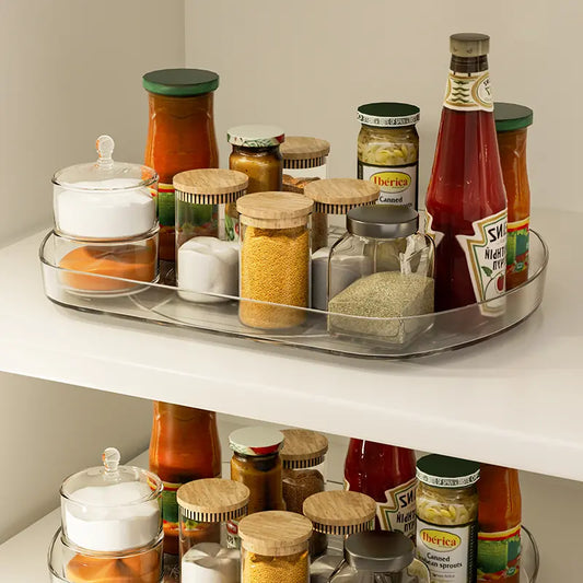 Transparent Lazy Susan Turntable Organizer